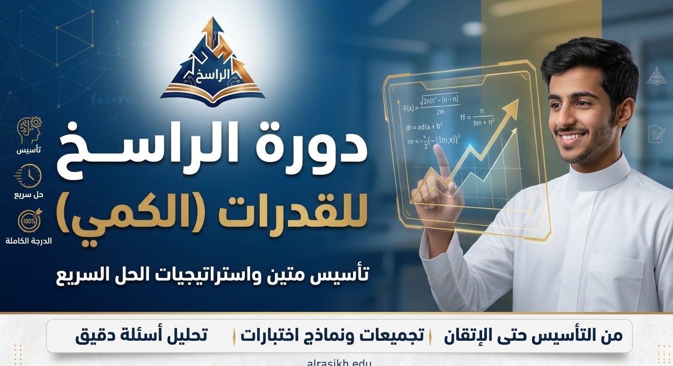 قدرات- دورة التاسيس الراسخ في الكمي –